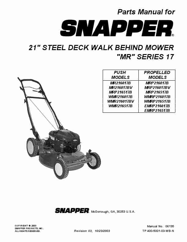 Snapper Lawn Mower MR216017BV-page_pdf